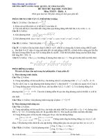 đề thi thử đại học năm 2011 môn toán trung học phổ thông