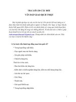 trả lời 120 câu hỏi vấn đáp giao dịch thương mại quốc tế