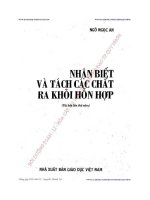 Nhận biết và tách các chất ra khỏi hỗn hợp