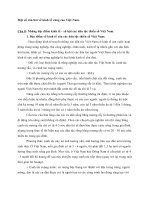 một số câu hỏi về kinh tế vùng cao việt nam.