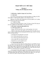 nhập môn lưu trữ học chương 1 những vấn đề chung lưu trữ học