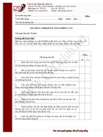 bài trắc nghiệm kỹ năng phỏng vấn