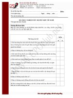 bài trắc nghiệm mức độ phù hợp với nghề