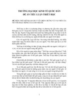 thế giới quan duy vật biện chứng và vai trò của nó với hoạt động của con người