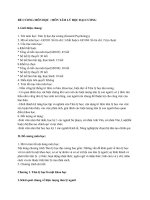 đề cương môn học - môn tâm lý học đại cương