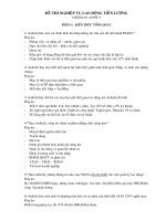 đề thi nghiệp vụ lao động tiền lương