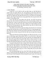 GIẢI PHÁP CHỈ ĐẠO CỦA HIỆU TRƯỞNG  TRONG ĐỔI MỚI PHƯƠNG PHÁP DẠY HỌC  Ở TRƯỜNG THCS MỸ THỦY