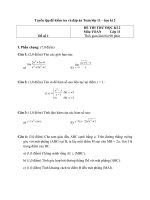 Tuyển tập đề kiểm tra và đáp án chi tiết môn toán lớp 11  học kì 2