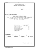 skkn phát huy vai trò trung tâm của học sinh trong quá trình dạy học chương “động học chất điểm” lớp 10 trung học phổ thông ban cơ bản.