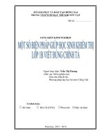 skkn một số biện pháp giúp học sinh khiếm thị lớp 1b viết đúng chính tả