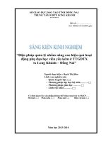 skkn biện pháp quản lý nhằm nâng cao hiệu quả hoạt động phụ đạo học viên yếu kém ở ttgdtx tx long khánh – đồng nai