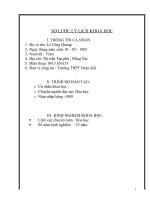 skkn  một số biện pháp quản lí chuyên môn ở trường thpt đoàn kết