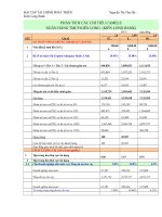 phân tích các chỉ tiêu camels ngân hàng thương mại cổ phần kiên long kiên long bank