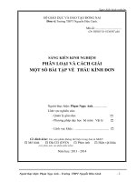 skkn phân loại và cách giải  baì tập thấu kính đơn