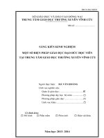 skkn một số biện pháp giáo dục đạo đức học viên tại trung tâm giáo dục thường xuyên vĩnh cửu