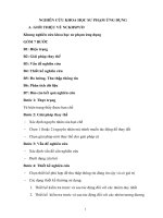 Đề cương đề tài lịch sử nghiên cứu khoa học sư phạm ứng dụng