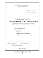 skkn ứng dụng bản đồ tư duy trong dạy học vật lý 10 chương trình cơ bản