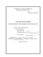 skkn để thực hiện tốt tiết sinh họat chào cờ đầu tuần