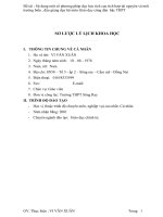 skkn đề tài  sử dụng một số phương pháp dạy học tích cực tích hợp tài nguyên và môi trường biển , đảo giảng dạy bộ môn giáo dục công dân  bậc thpt