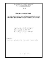 skkn một số phương giảng dạy nhằm nâng cao thành tích môn chạy bền cho học sinh trường thpt nguyễn trãi