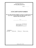 skkn một số kinh nghiệm vận dụng văn học dân gian (tục ngữ, ca dao) trong dạy học lịch sử lớp 12