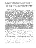 skkn hình thành năng lực tự học cho học sinh qua dạy học bài đọc thêm ở sách giáo khoa ngữ văn lớp 10 và lớp 11