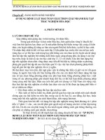 skkn áp dụng định luật bảo toàn electron giải nhanh bài tập trắc nghiệm hóa học