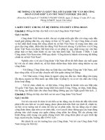 HỆ THỔNG CÂU HỎI VÀ GỢI Ý TRẢ LỜI TẠI HỘI THI "CÁN BỘ CÔNG ĐOÀN CƠ SỞ GIỎI" LẦN THỨ NHẤT NĂM HỌC 2011-2012