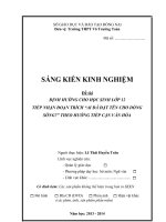 skkn định hướng cho học sinh lớp 12 tiếp nhận đoạn trích “ai đã đặt tên cho dòng sông” theo hướng tiếp cận văn hóa