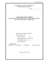 sskkn kết hợp các phương pháp dạy – học để giảng dạy bài “cấu trúc lặp” có hiệu quả thpt xuân lộc