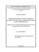 the effectiveness of using pictures in teaching vocabulary at smart-kids school in bac ninh province = hiệu quả của việc sử dụng tranh ảnh trong việc dạy từ vựng tại trường smart-kids, tỉnh bắc ninh