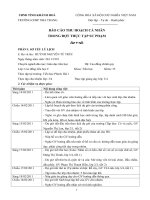 báo cáo thực tập sư phạm tiểu học chuẩn