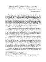 THỰC TRẠNG VÀ GIẢI PHÁP NÂNG CAO CHẤT LƯỢNG  ĐỘI NGŨ GIẢNG VIÊN ĐẠI HỌC GIAI ĐOẠN 2010 – 2015