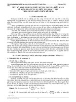 skkn thiết kế ma trận và biên soạn đề kiểm tra tự luận môn toán bậc thpt theo chuẩn kiến thức kĩ năng