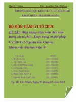 tiểu luận môn hành vi tổ chức hiện tượng chảy máu chất xám trong các tổ chức thực trạng và giải pháp