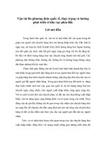 vận tải đa phương thức quốc tế, thực trạng và hướng phát triển ở khu vực phía bắc