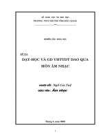dạy học và giáo dục văn hóa truyền thống dân tộc tiêu biểu của một số dân tộc thiểu số trong đại gia đình 54 dân tộc việt nam