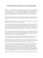 phân tích tính chính luận mẫu mực của -tuyên ngôn độc lập-