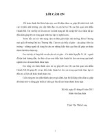 Hoàn thiện quy trình thủ tục hải quan hàng nông sản xuất khẩu tại chi cục hải quan cửa khẩu Hoành Mô