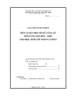 skkn rèn luyện một số kỹ năng về phản ứng oxi hóa – khử