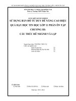 skkn sử dụng bản đồ tư duy để nâng cao hiệu quả dạy học tin học lớp 11 phần ôn tập