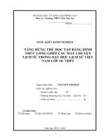 skkn tăng hứng thú học tập bằng hình thức lồng ghép các mẩu chuyện lịch sử trong dạy học lịch sử việt nam lớp 10- thpt