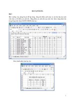tổng hợp các bài tập excel cơ bản