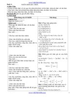 giáo án dạy thêm toán lớp 8