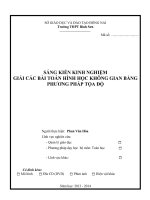 skkn giải các bài toán hình học không gian bằng phương pháp tọa độ thpt bình sơn
