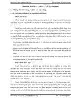 THIẾT KẾ CHIẾN LƯỢC MARKETING