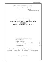 skkn phương pháp đại lượng bất biến đơn biến trong các bài toán tổ hợp thpt chuyên lương thế vinh