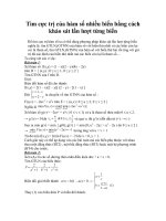 tìm cực trị của hàm số nhiều biến bằng cách khảo sát lần lượt từng biến