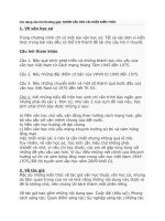 các dạng câu hỏi thường gặp- nhóm câu hỏi tái hiện kiến thức