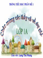 giáo án lớp 1 kể chuyện dê con nghe lời mẹ